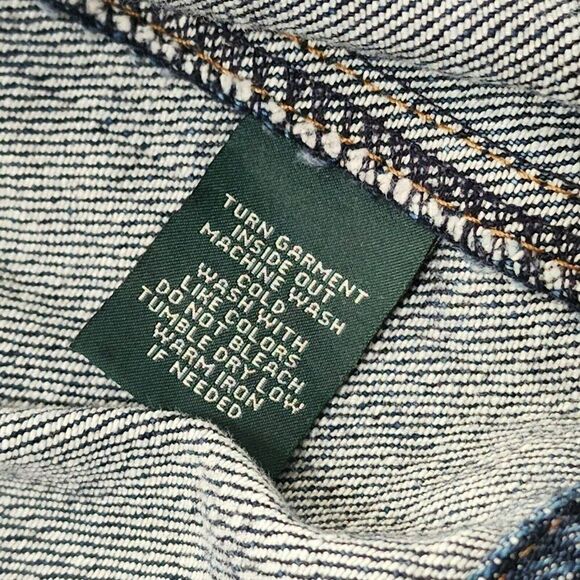 Ralph Lauren Co Women's - P/P - Jean Dark Wash Denim Jacket - Petite - Picture 8 of 12